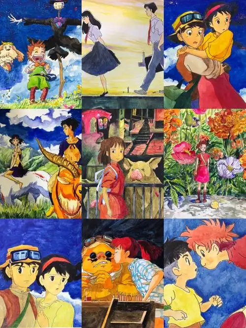 宫崎骏漫画手绘