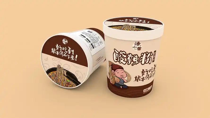 鲸探新作丨汤小菌酸辣粉系列包装设计