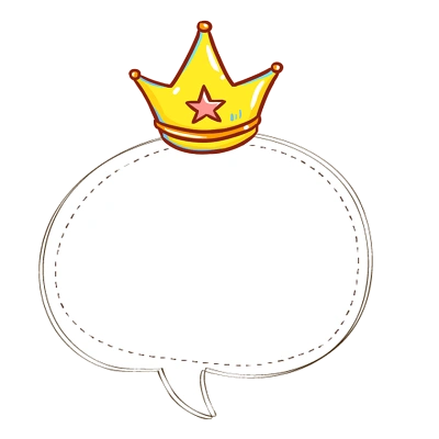 可爱对话框皇冠花边边框