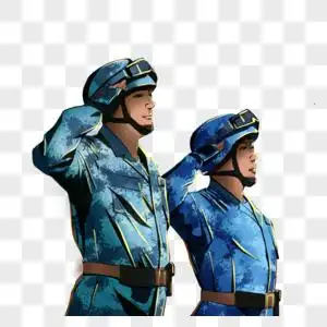 敬礼的军人图片素材