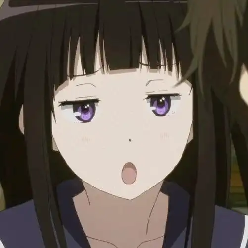 冰菓#可爱又漂亮的千反田爱瑠#动漫#头像～无水印