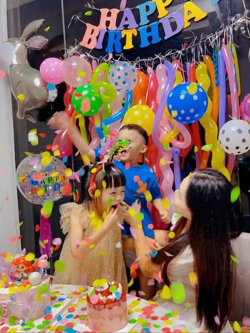 宝宝岁生日风布置生日派对
