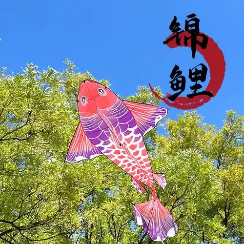 2024新款风筝山东潍坊大人专用高端大鱼锦鲤微风易飞成人儿童大型
