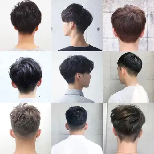 男生后面头发怎么剪