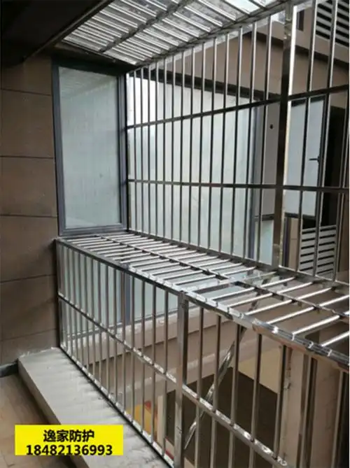 阳台防盗网 隐形_正宗304不锈钢防盗窗阳台窗飘窗高层防护栏儿童安全