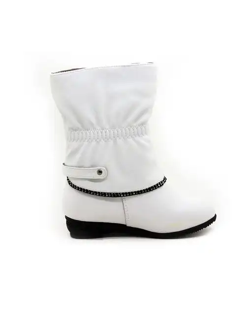 女童白色小童女童靴子