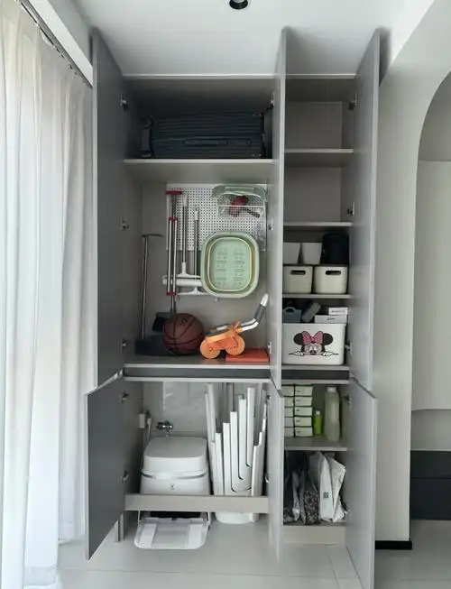 小户型阳台储物柜设计,实用又美观!