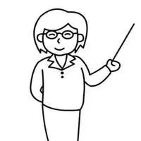 可爱的老师头像简笔画