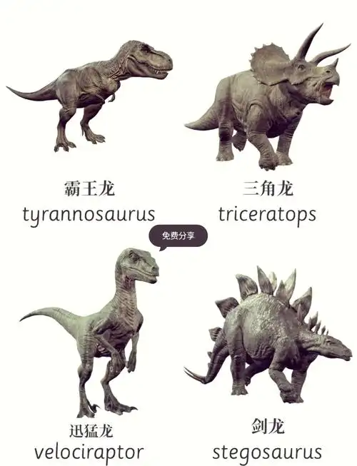 🦖恐龙中英文名称大揭秘