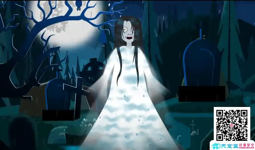 《全身湿透的女鬼》动画制作-黄鹤楼动漫动画视频设计制作公司