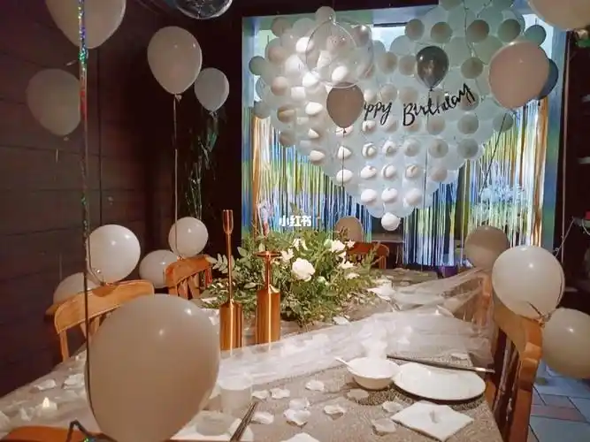 西餐厅生日布置70