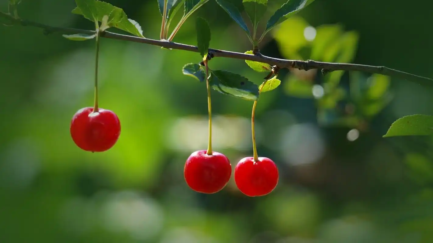 绿色养眼桌面壁纸之晶莹水珠