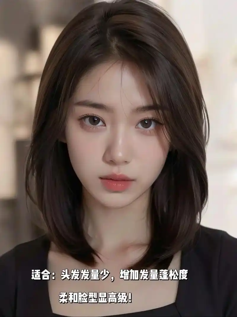 适合圆脸大脸下鄂骨大额头宽的锁骨发