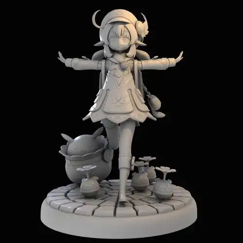 原神模型树脂打印3d12手办白模炸鱼gk书包手办