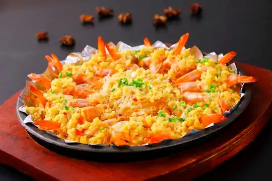 铁板蒜茸虾图片