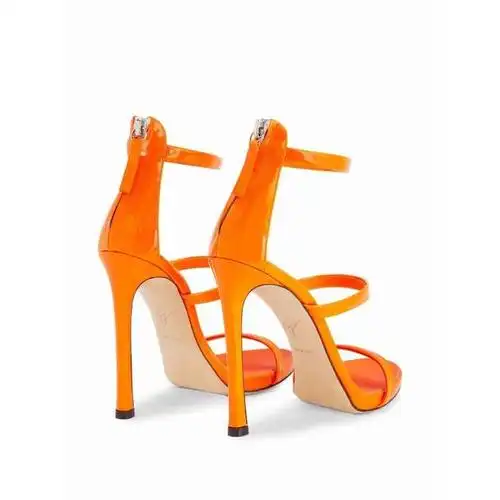 朱塞佩萨诺第giuseppe zanotti 凉鞋女士奢侈品harmony 高跟凉鞋 橘色