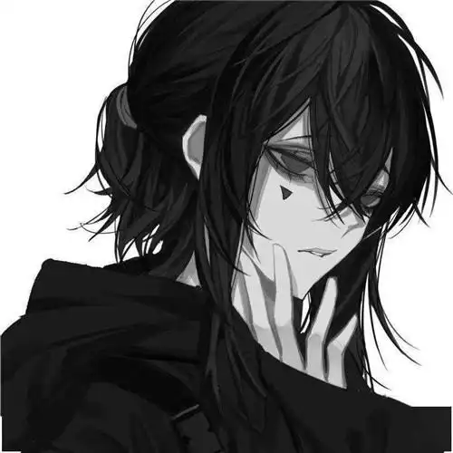 韩国动漫头像男生黑白高清图片