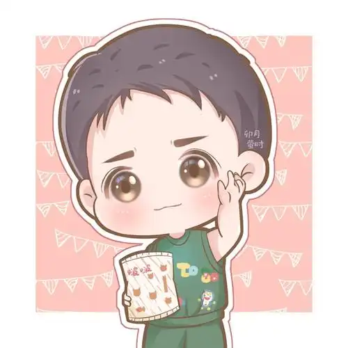 王一博酷盖q版手绘15610206536102072912