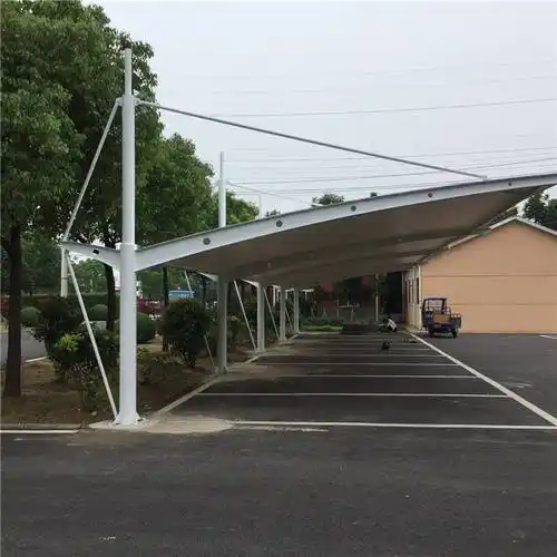 含泪忠告:汽车停车棚千万别选膜结构汽车棚