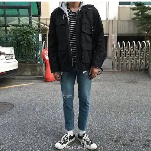 男生搭配# 男生穿搭 韩风 秋冬季 休闲