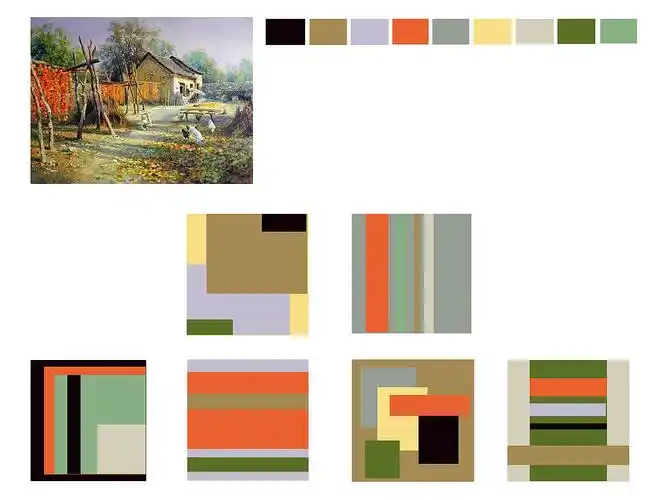 色彩构成-色彩采集|平面|图案|芮草丛生 - 原创作品 - 站酷 (zcool)