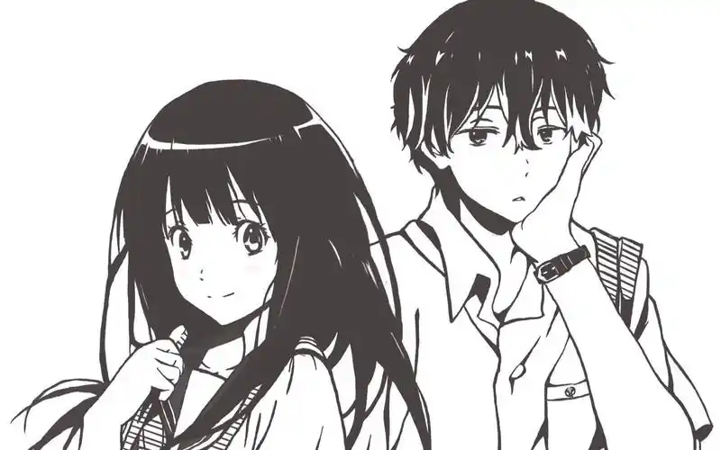 活动  京阿尼角色临摹第一弹:《冰菓》线稿临摹