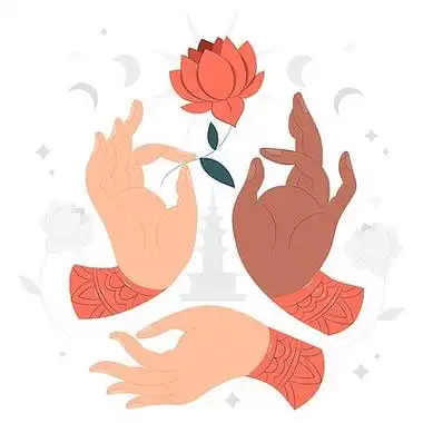 用手托起,显示某事在开放胳膊概念310很高兴深色皮肤的女人双手托起