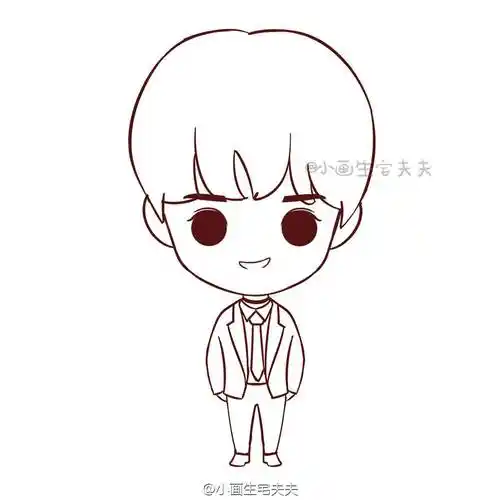 q版人物萌图简笔画q版人物萌图女可爱简笔画这是一组q版人物简笔画的