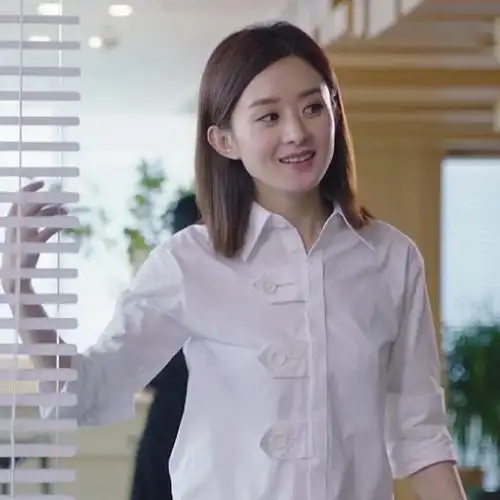 喜欢赵丽颖同款衬衫秋装的还喜欢