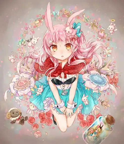 兔子创作女孩子