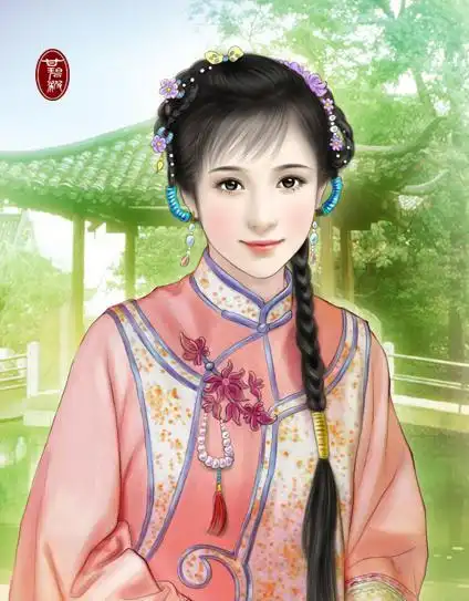 唯美手绘古装美人