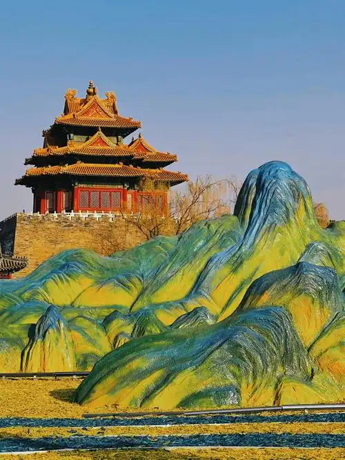 故宫角楼千里江山图