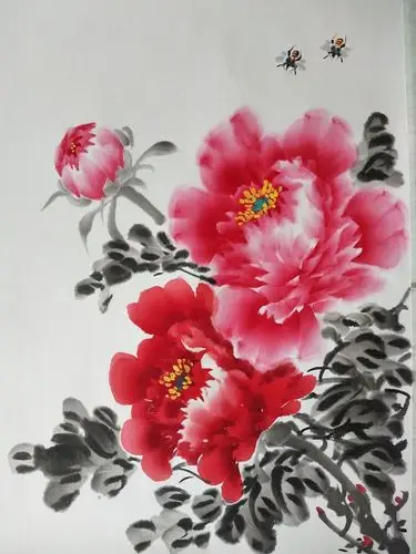 红牡丹  唐 王维 绿艳闲且静,红衣浅复深. 花心愁欲断,春色岂知心.