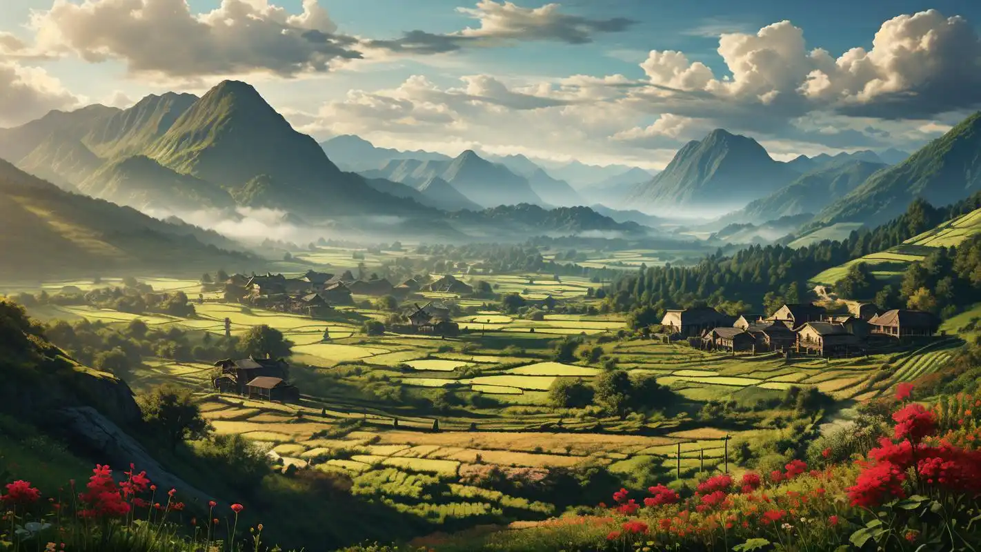 乡村振兴山水壁纸,每一帧都是美景92