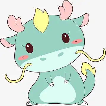 q版可爱卡通萌萌哒小动物十二生肖神龙