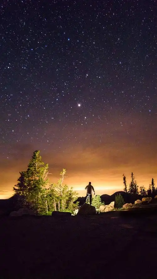 星空,星空,夜空,星星,夜景,自然风景,手机壁纸唯美星空极光美景