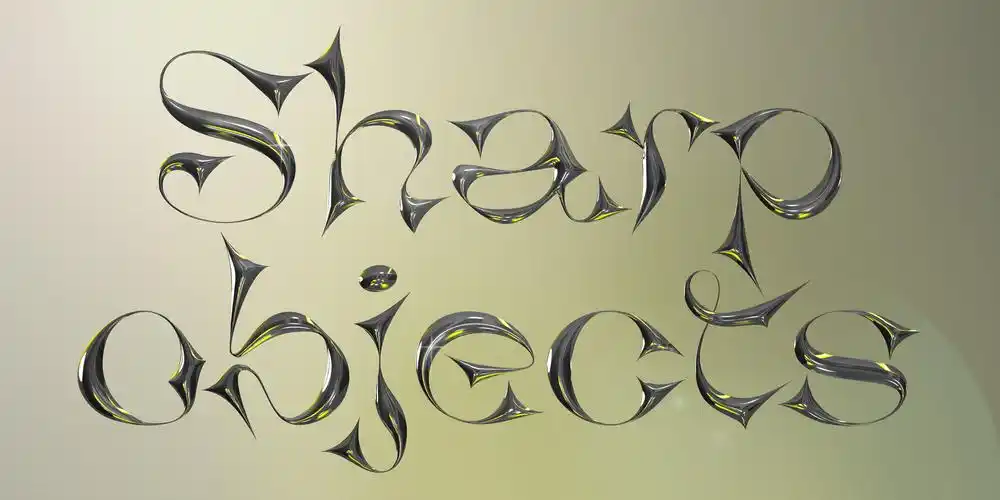 goliagolia-巴洛克手写感觉尖角字体设计