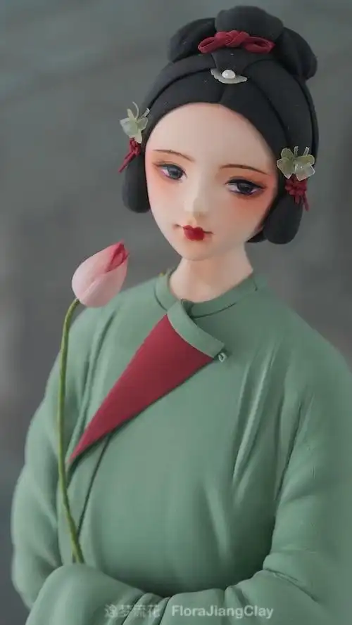 [原创古风汉服手办] 材料:超轻粘土,瓷玉土.