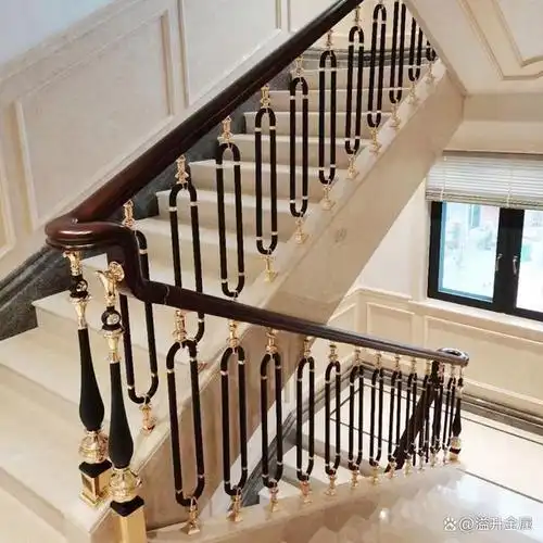 精美别墅欧式铜楼梯扶手还原细节的美感