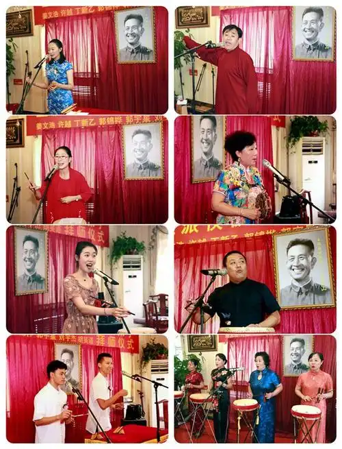 《玲珑塔》;新区戏剧曲协成员高培红演唱了京东大鼓《送女上大学》