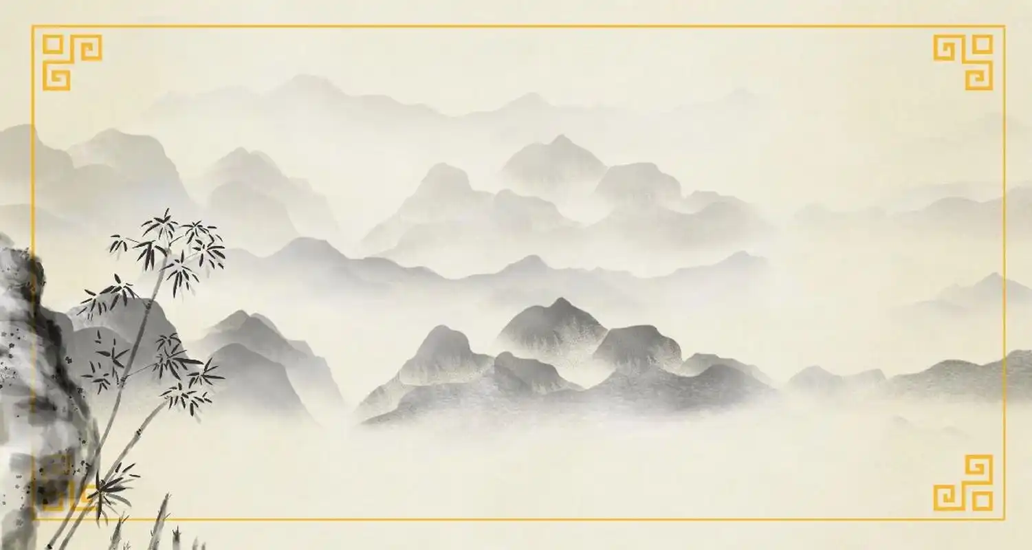 古风水墨画|水墨山水背景 今天带来一组水墨山水画背景图✨ 很多小