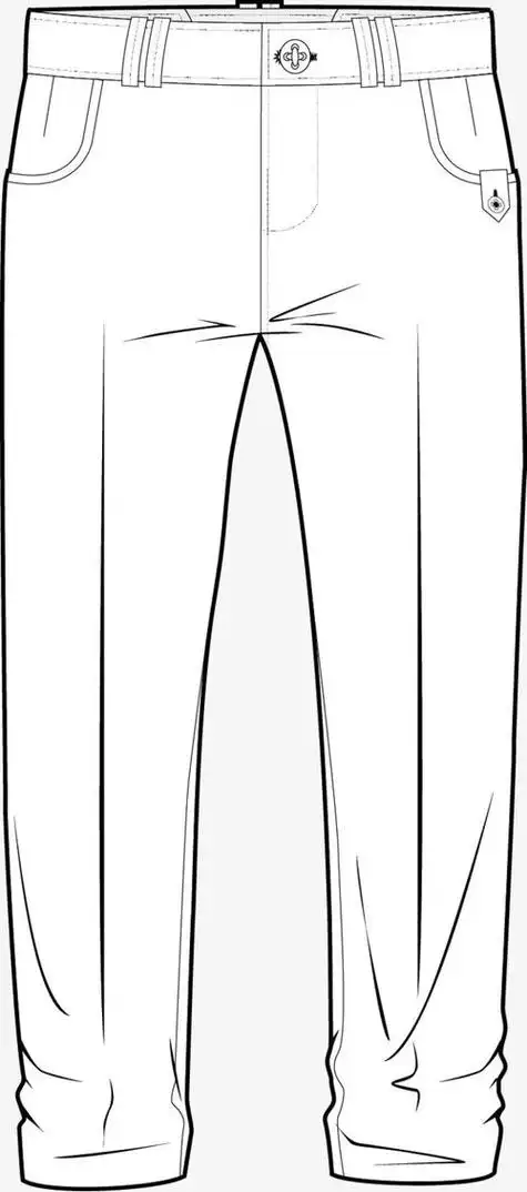 服饰黑白简笔画