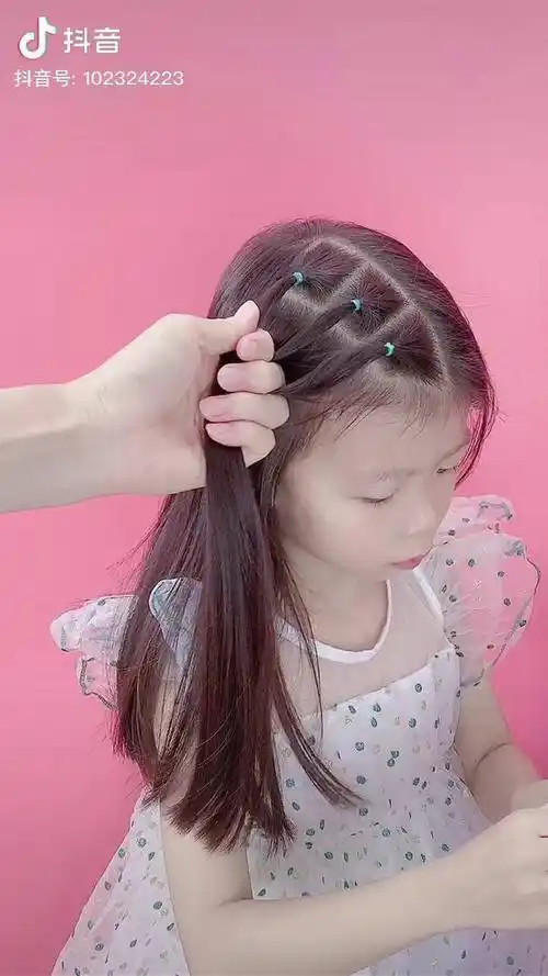 儿童长发上学发型这样扎好看又清爽手残党发型儿童编发日常编发编发