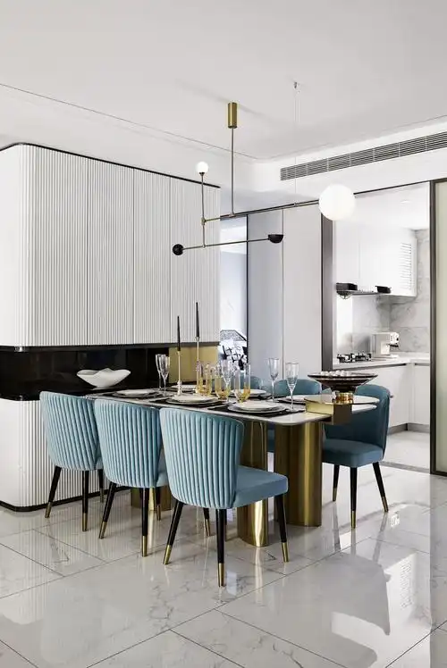 南昌装修设计逸景华庭168平米四居简欧轻奢风格室内家装案例效果图