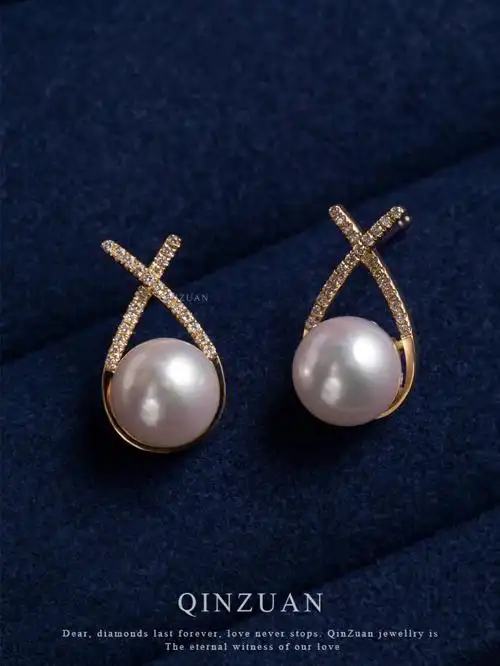 女神即视感拯救气质必备珍珠耳钉