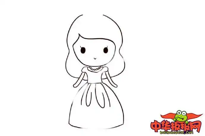 小公主怎么画简单漂亮,一步一步教画可爱公主