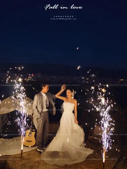 夜景婚纱照的正确打开方式