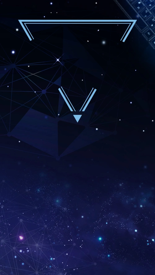 科技感企业峰会紫色星空h5背景素材 - 当图网