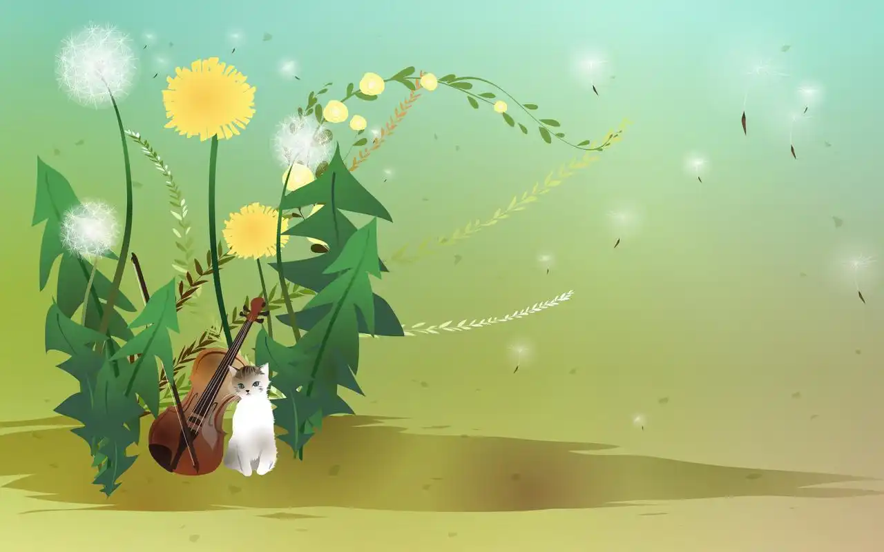 设计风趣可爱风景桌面壁纸