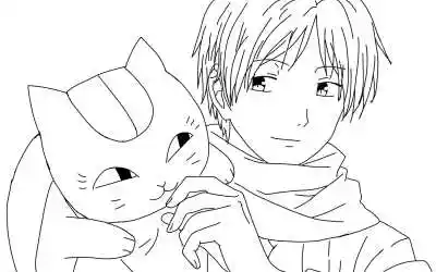 夏目橡皮章素材